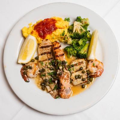 Grilled Seafood Combination.
